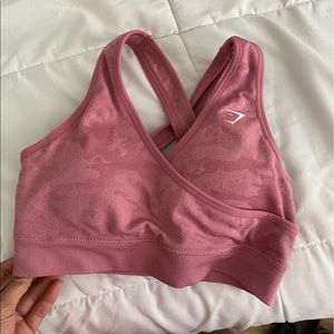 gymshark pink camo bra